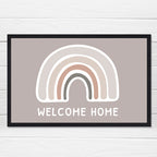 Personalised Neutral Rainbow Doormat