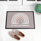 Personalised Neutral Rainbow Doormat
