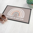 Personalised Neutral Rainbow Doormat