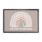 Personalised Neutral Rainbow Doormat