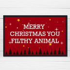 Personalised Christmas Scene Doormat