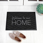 Personalised Grey Pattern Doormat