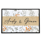 Personalised Botanical Pattern Indoor Doormat