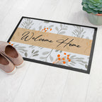 Personalised Botanical Pattern Indoor Doormat