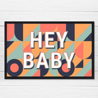 Personalised Retro Pattern Doormat