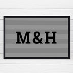 Personalised Striped Doormat