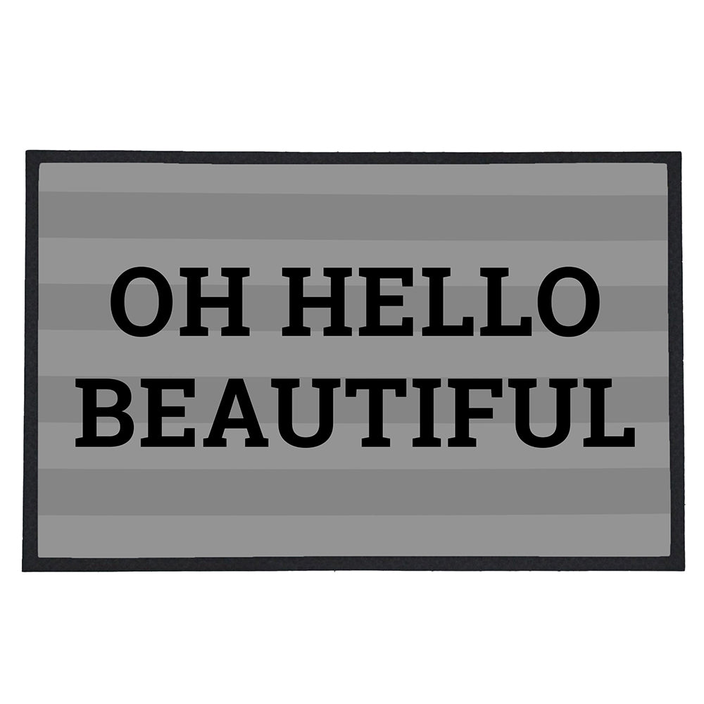 Personalised Striped Doormat