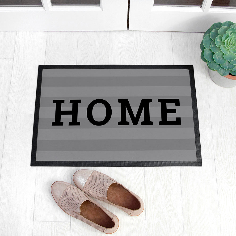 Personalised Striped Doormat