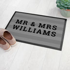 Personalised Striped Doormat
