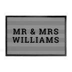 Personalised Striped Doormat
