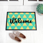 Personalised Triangle Pattern Doormat