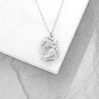 Personalised Baby Feet Plated Necklace