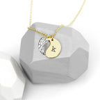 Personalised Contemporary Angel Wing Necklace