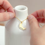 Personalised Crescent Moon Necklace