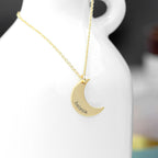 Personalised Crescent Moon Necklace