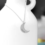 Personalised Crescent Moon Necklace