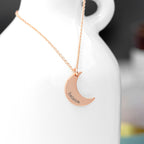 Personalised Crescent Moon Necklace