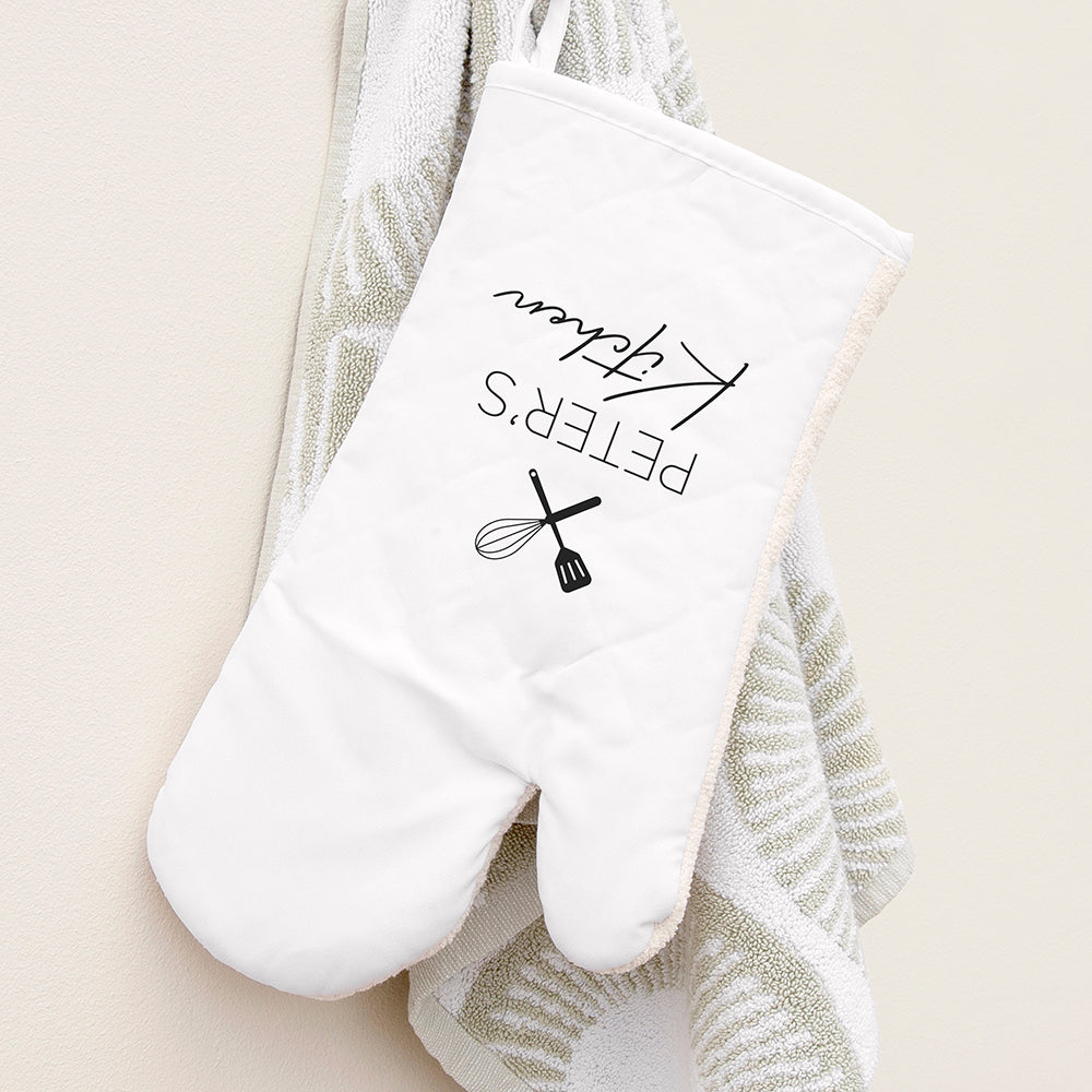 Personalised Kitchen Oven Mitt