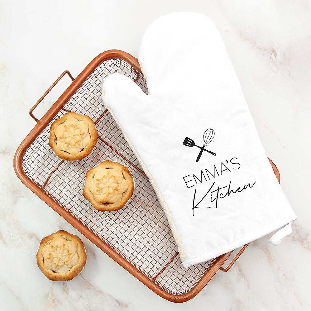 Personalised Kitchen Oven Mitt