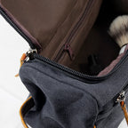 Personalised Jetsetter Denim Wash Bag Grey
