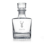 Personalised Elegance Stag Round Decanter