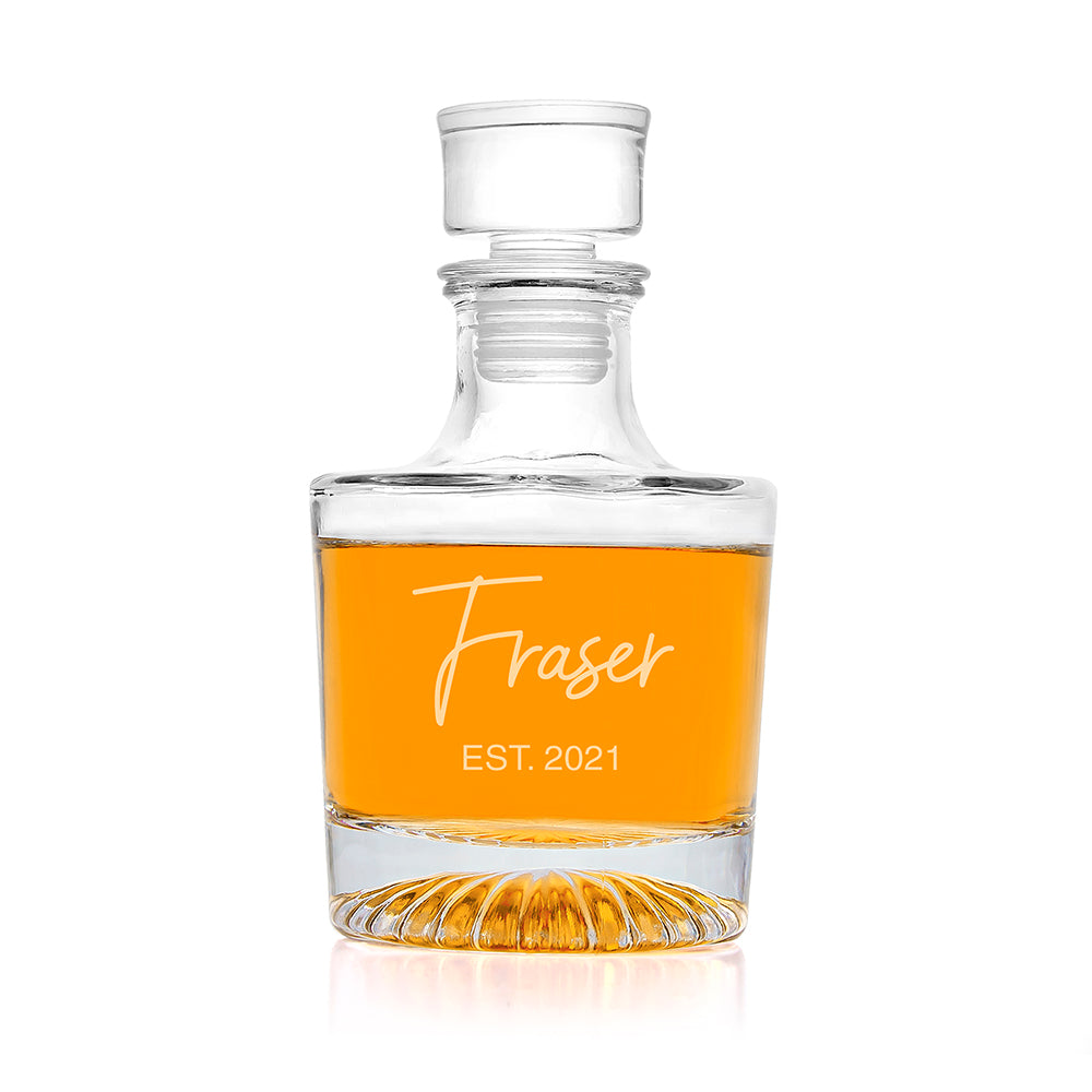 Personalised Elegance Signature Round Decanter