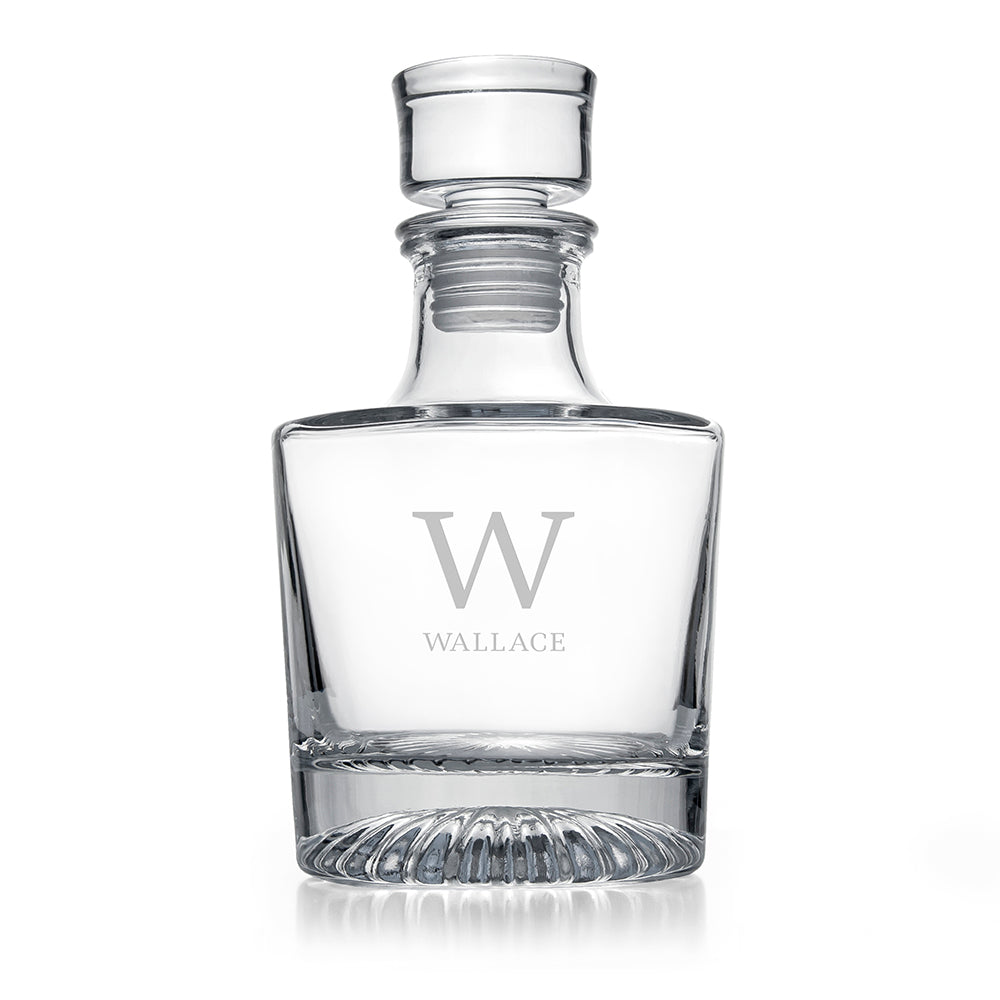 Personalised Elegance Monogram Round Decanter