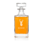 Personalised Classic Stag Square Decanter