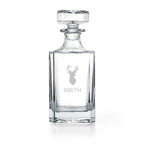 Personalised Classic Stag Square Decanter