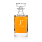 Personalised Classic Monogram Square Decanter
