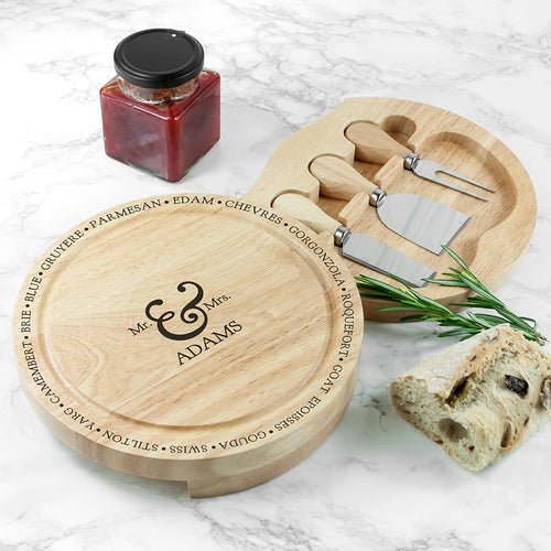 Connoisseur Mr and Mrs Cheese Board Set