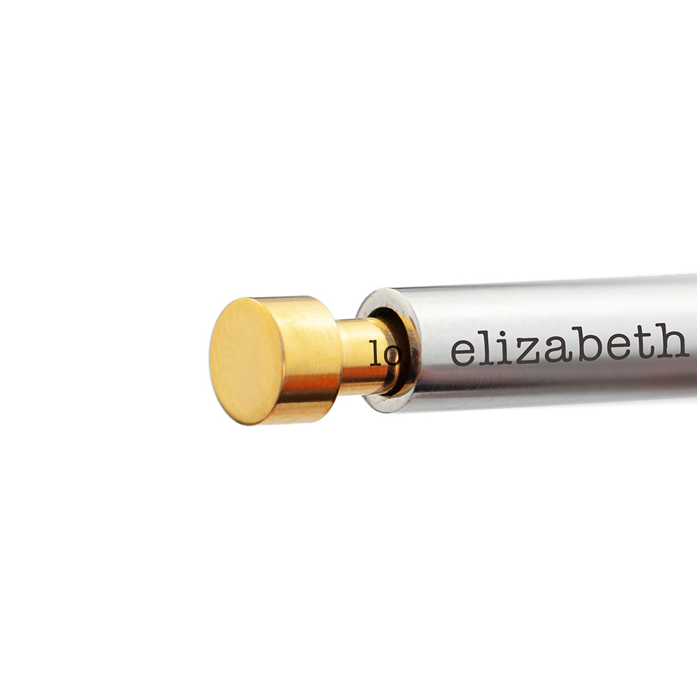 Personalised Gold and Silver Round Hidden Message Capsule Women's Necklace