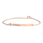 Personalised Rose Gold Birthstone Swarovski Crystal Bracelet
