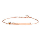 Personalised Rose Gold Birthstone Swarovski Crystal Bracelet