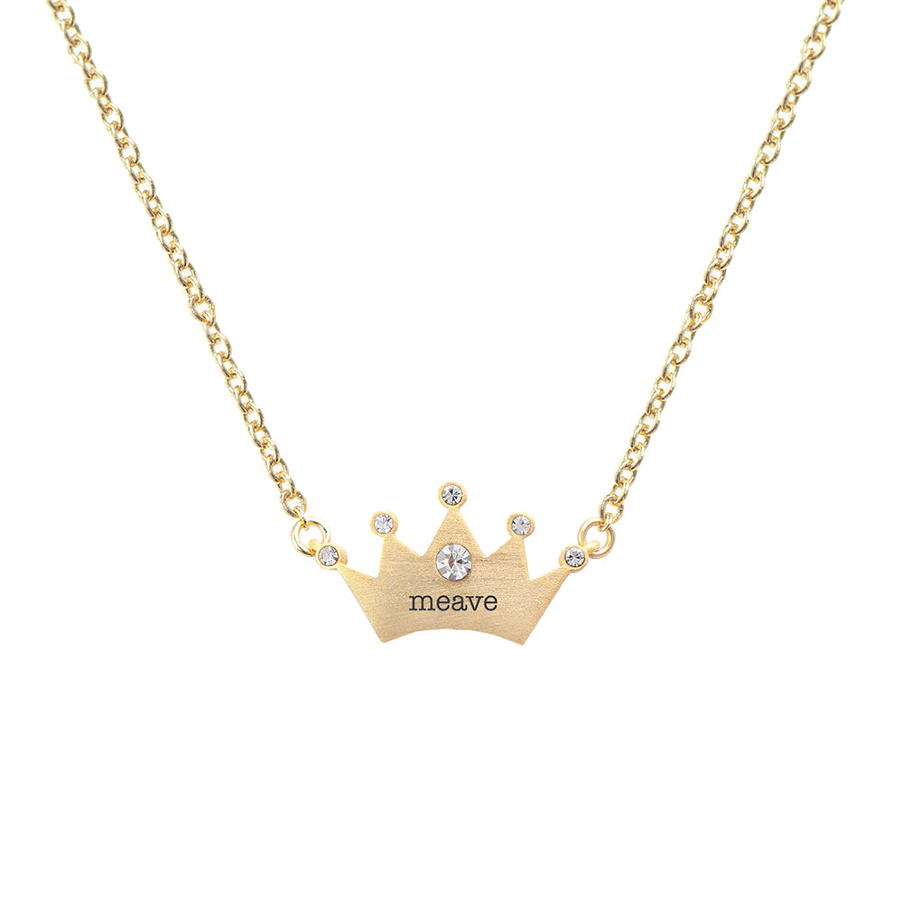 Personalised Kids Princess Crown Necklace