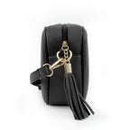 Personalised Luxury Crossbody Bag in Black