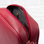 Personalised Luxury Crossbody Bag in Red