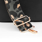 Personalised Luxury Crossbody Bag in Black