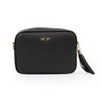 Personalised Luxury Crossbody Bag in Black