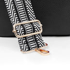 Personalised Luxury Crossbody Bag in Black