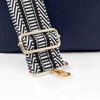 Personalised Luxury Crossbody Bag in Navy