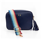 Personalised Luxury Crossbody Bag in Navy