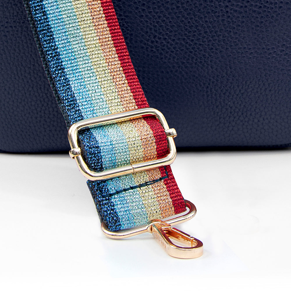 Personalised Luxury Crossbody Bag in Navy