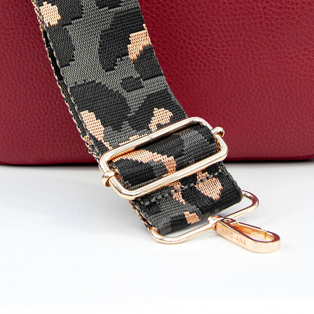 Personalised Luxury Crossbody Bag in Red