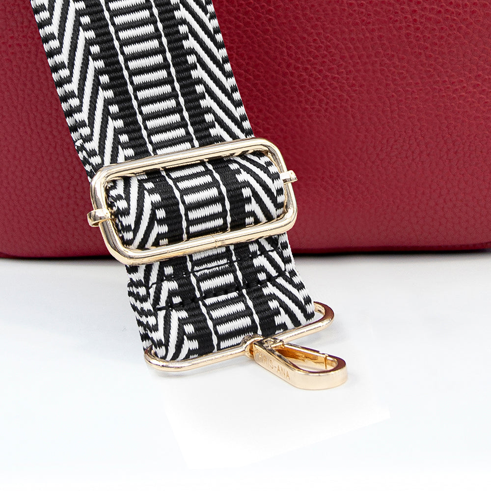 Personalised Luxury Crossbody Bag in Red