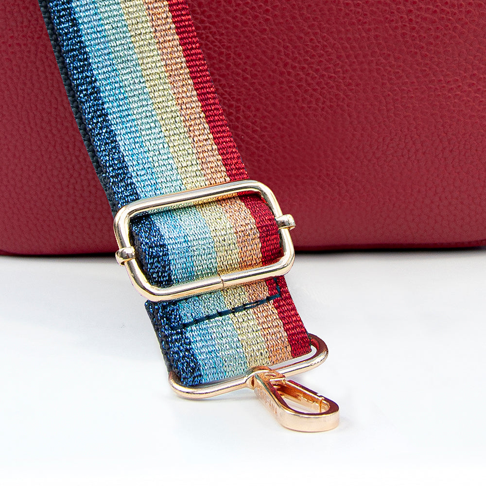 Personalised Luxury Crossbody Bag in Red