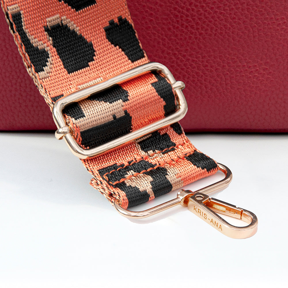 Personalised Luxury Crossbody Bag in Red