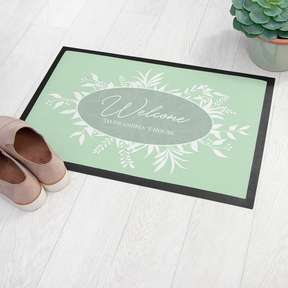 Personalised Botanical Welcome Doormat