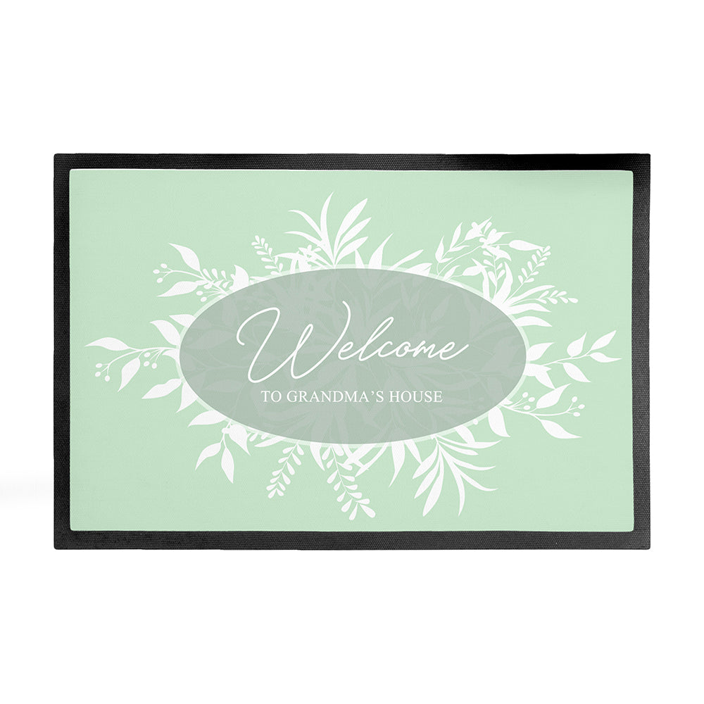 Personalised Botanical Welcome Doormat