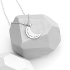 Personalised Eid Mubarak Crescent Moon Necklace